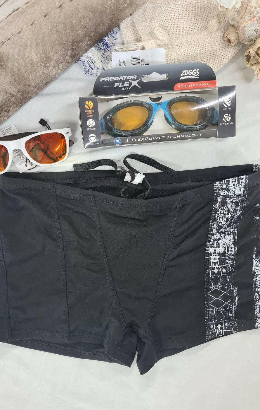 Mens Euro Leg Chlorine Resist Boyleg Finz Swimwear.