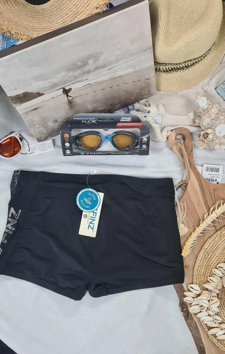 Mens Euro Leg Chlorine Resist Boyleg Finz Swimwear.