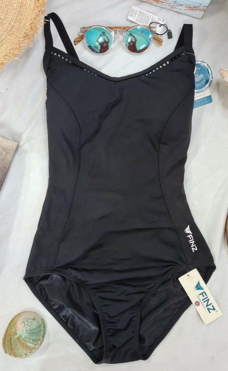 Finz Chlorine Resist One Piece Black.