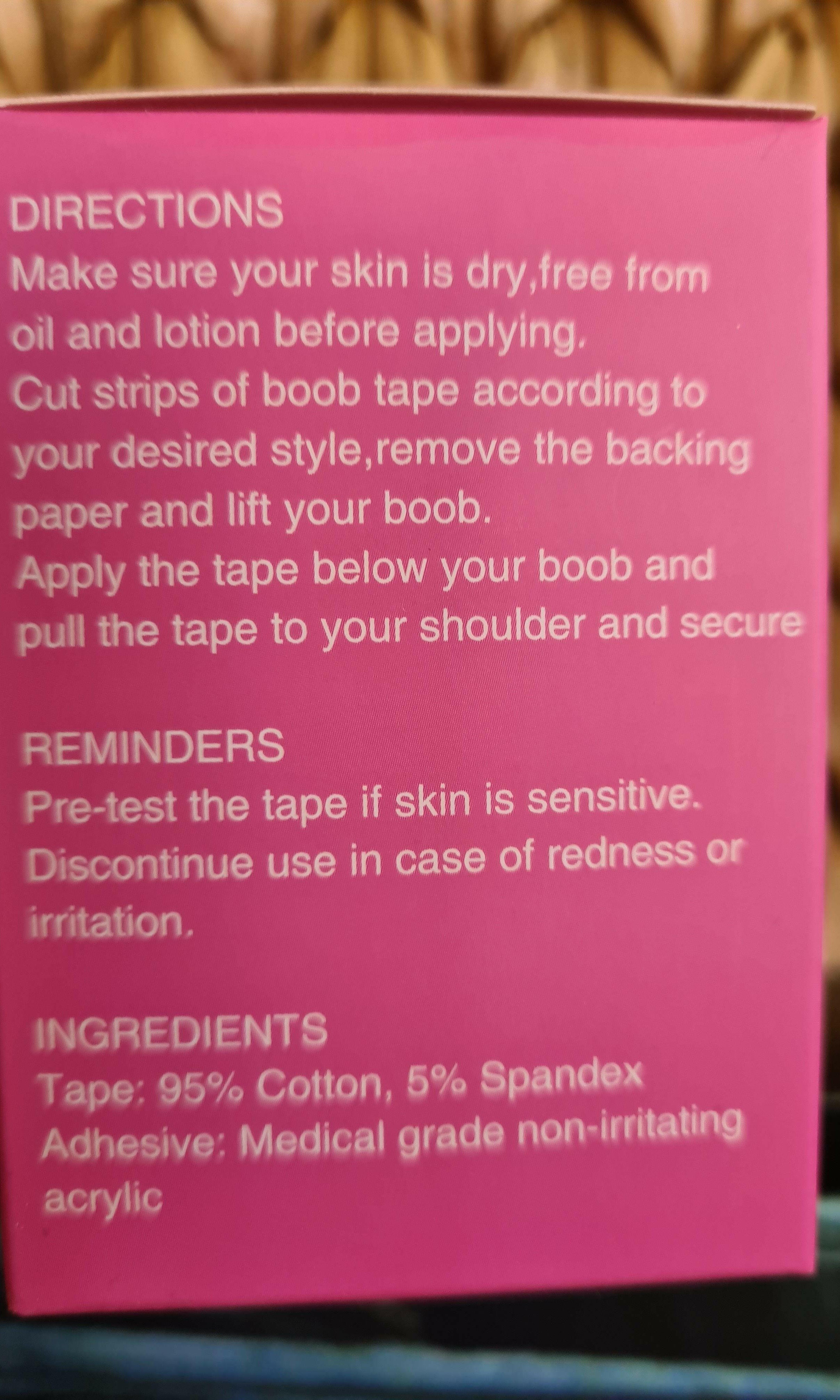 Gone Bra The Ultimate Breast Lift Medical Tape.