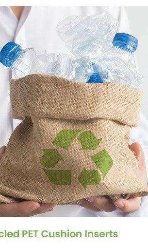 Eco Friendly Cushion Insert made from Pet Fibre - Plastic Bottles.