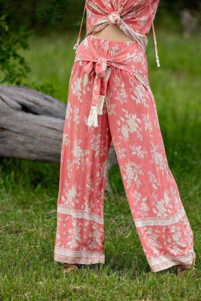 Iris Maxi 203175-20 Tassel Pants Red.