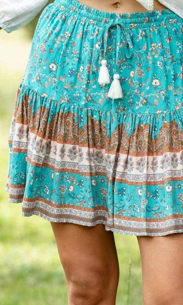 Iris Maxi S190134-10 Green Mini Skirt.