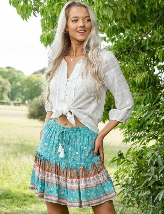 Iris Maxi S190134-10 Green Mini Skirt.