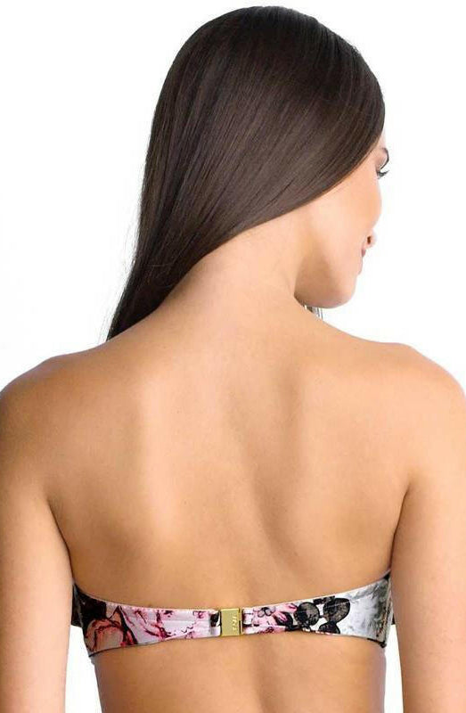 Isola Bandeau Blushed Frill Plunged Balconett Bra.