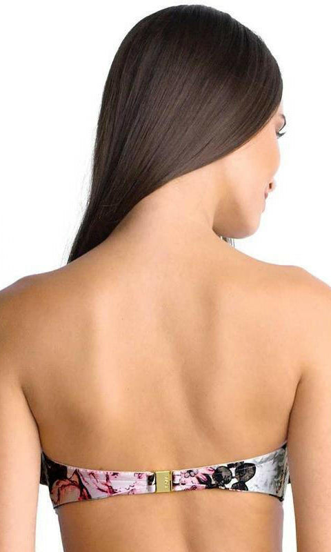 Isola Bandeau Blushed Frill Plunged Balconett Bra.