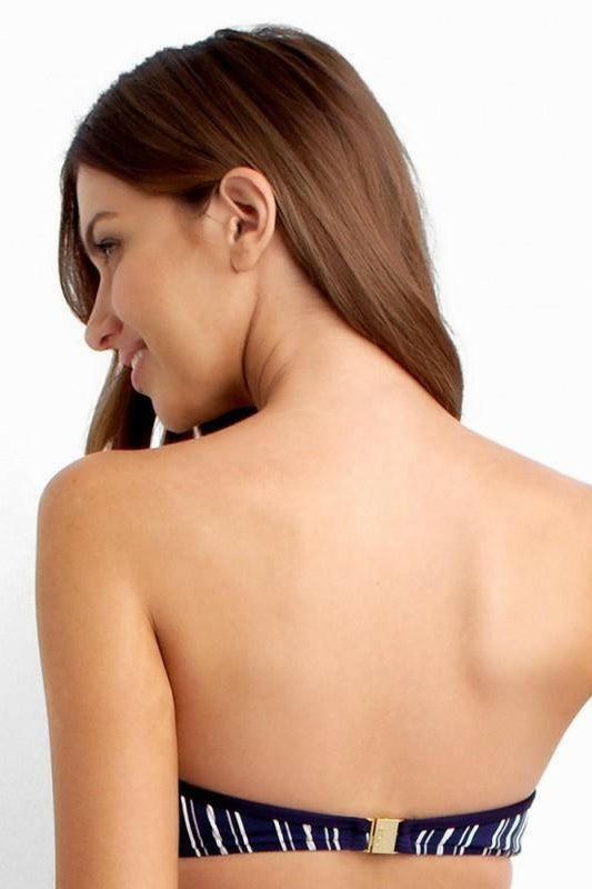 Ham3125 Hamptons Stripe Balconette Bra - Isola.