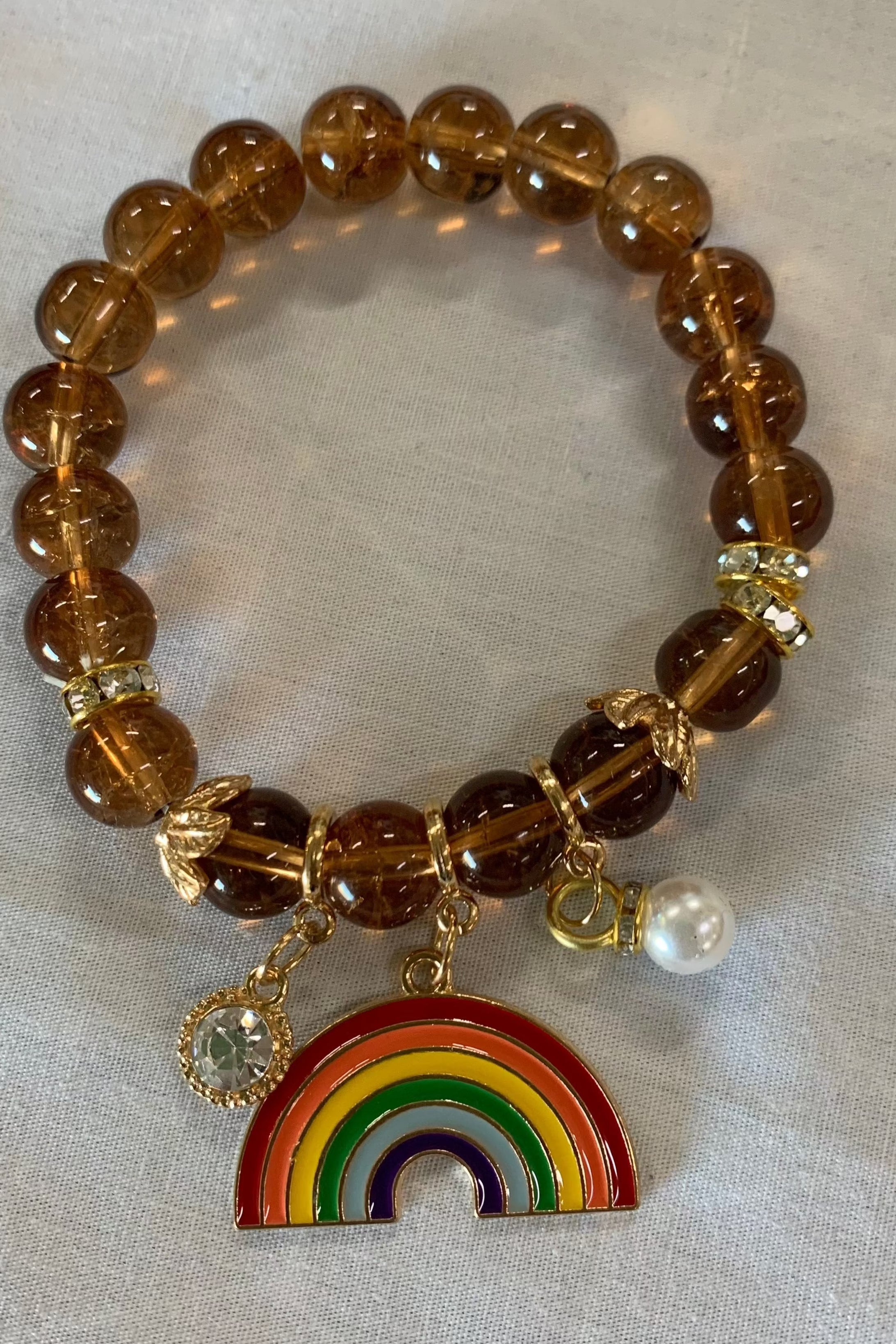 Pride Bracelet BHM10137 Coffee Rainbow.