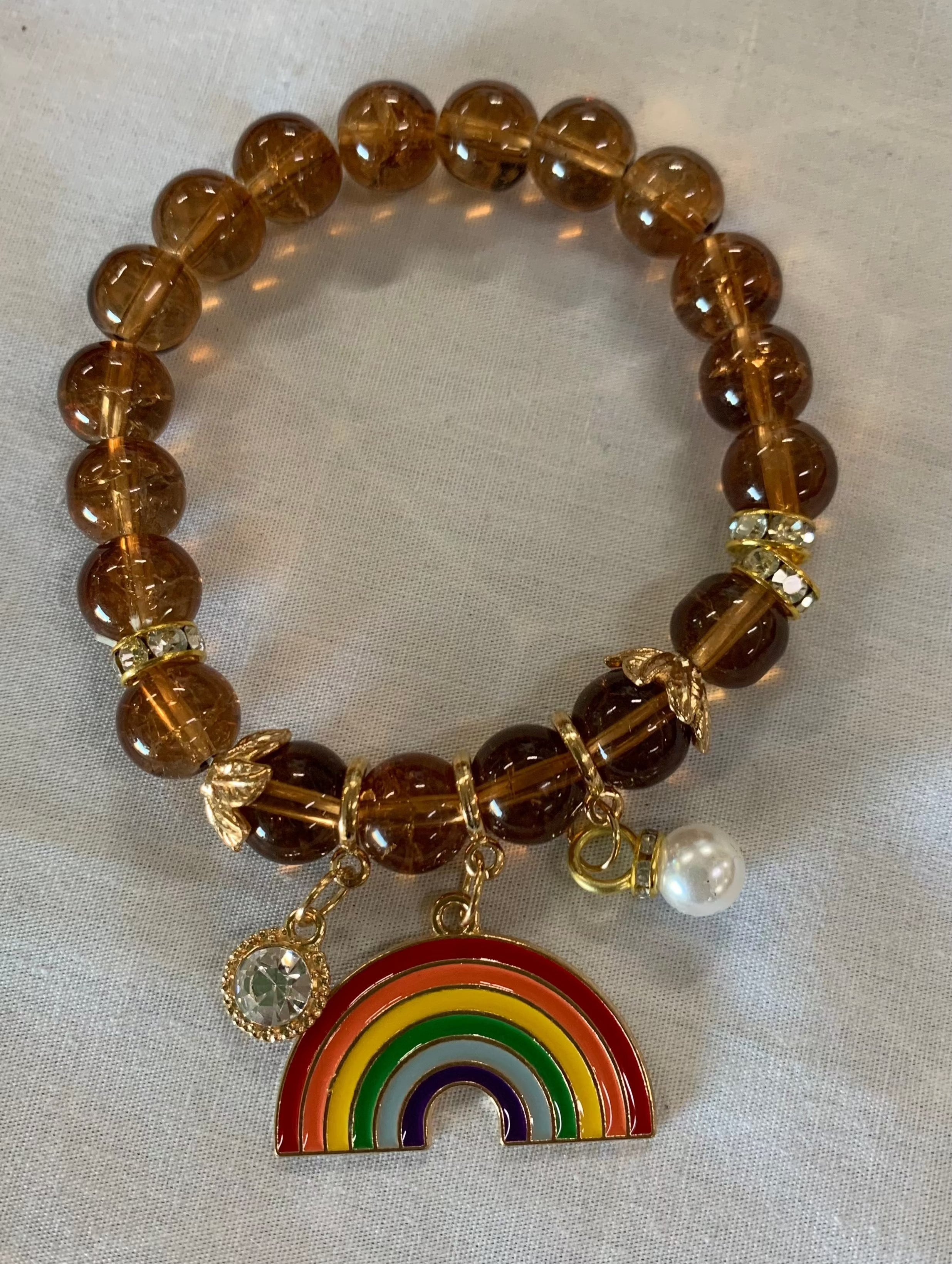 Pride Bracelet BHM10137 Coffee Rainbow.