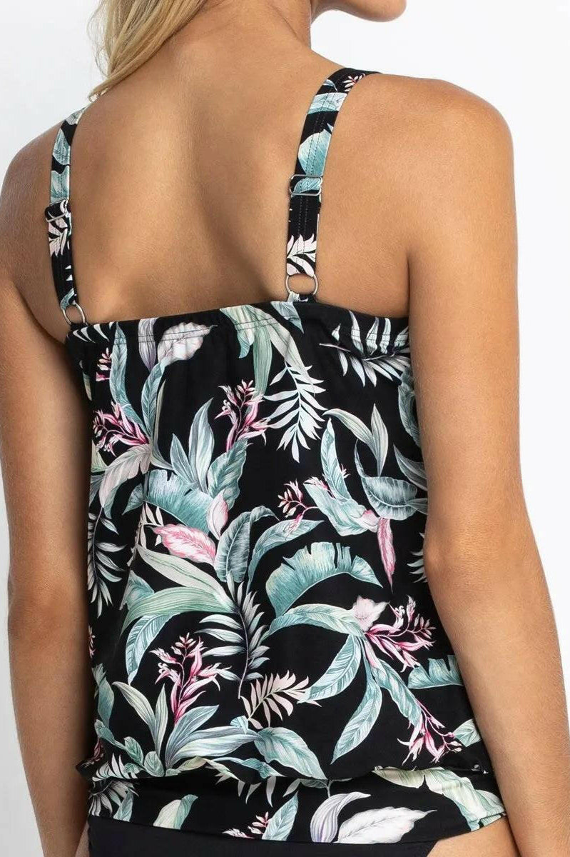 Jantzen JA81387 Maui Bandeau Blouson Black.