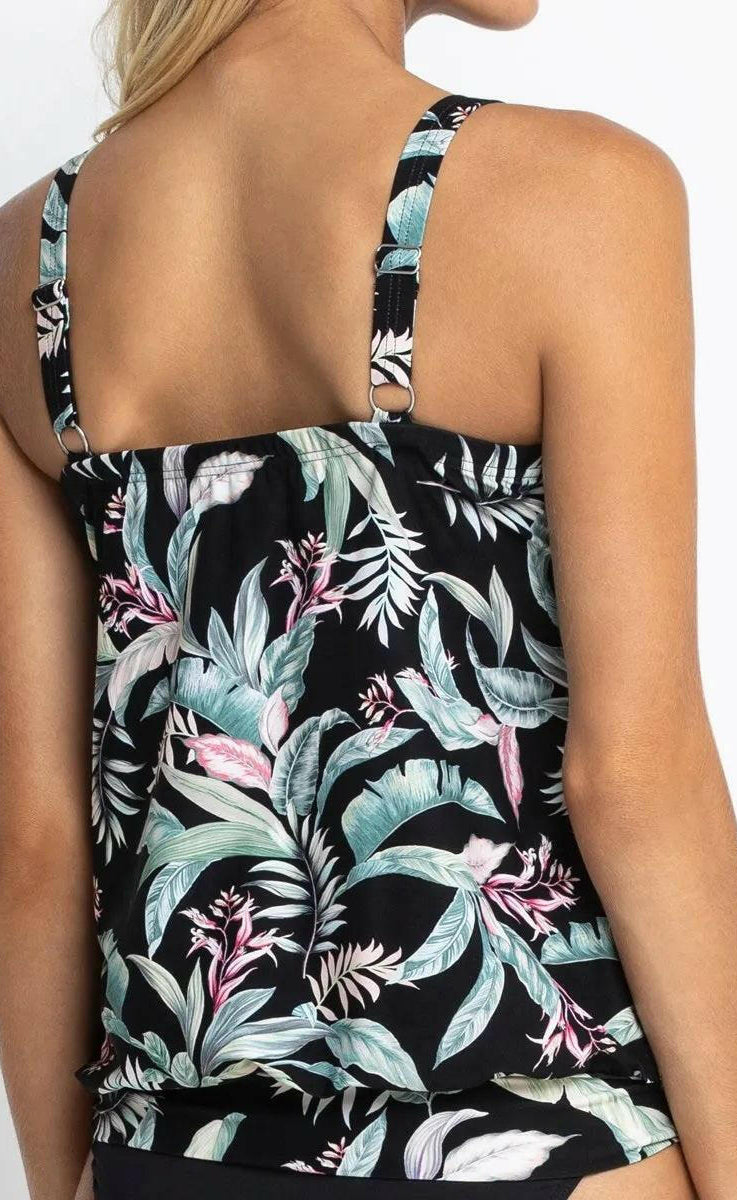 Jantzen JA81387 Maui Bandeau Blouson Black.