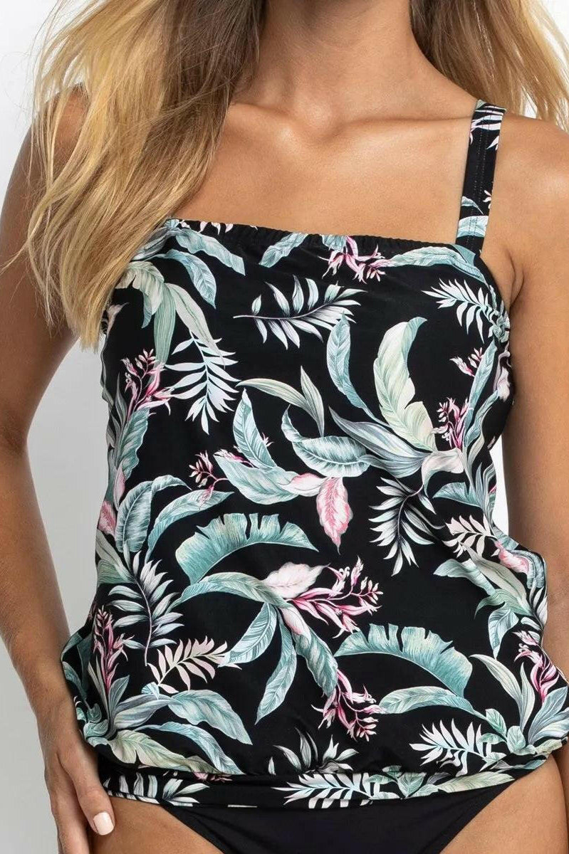 Jantzen JA81387 Maui Bandeau Blouson Black.