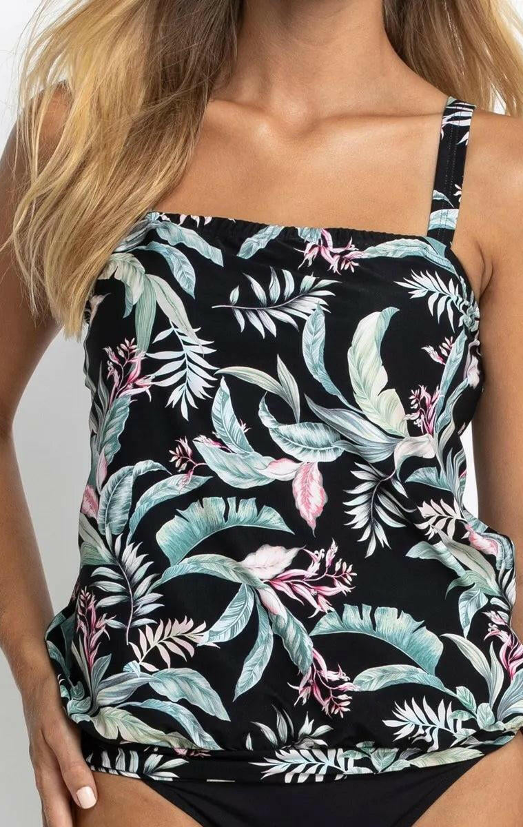 Jantzen JA81387 Maui Bandeau Blouson Black.