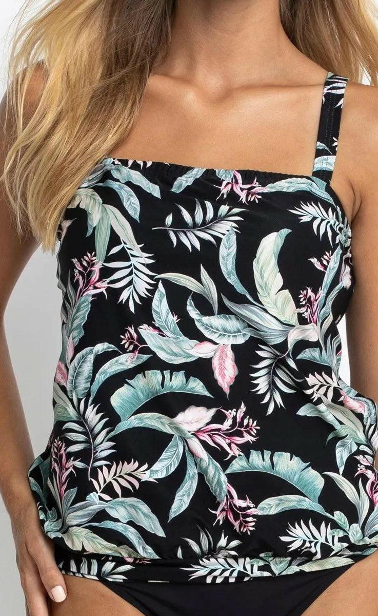 Jantzen JA81387 Maui Bandeau Blouson Black.