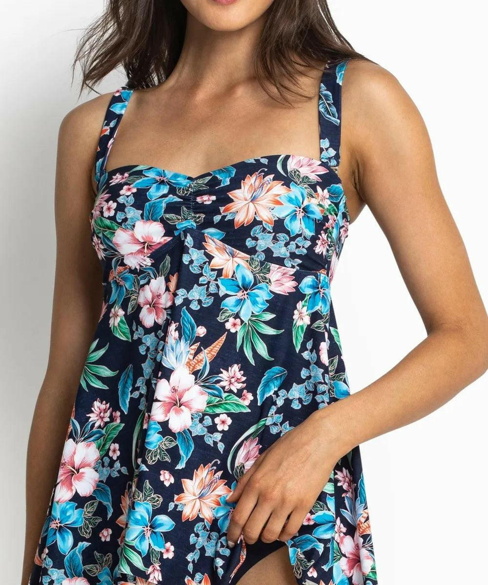 Jantzen JA81383 Koh Lipe Bandeau Swing Singlet Navy.