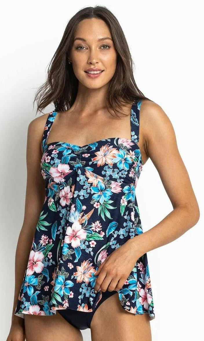 Jantzen JA81383 Koh Lipe Bandeau Swing Singlet Navy.