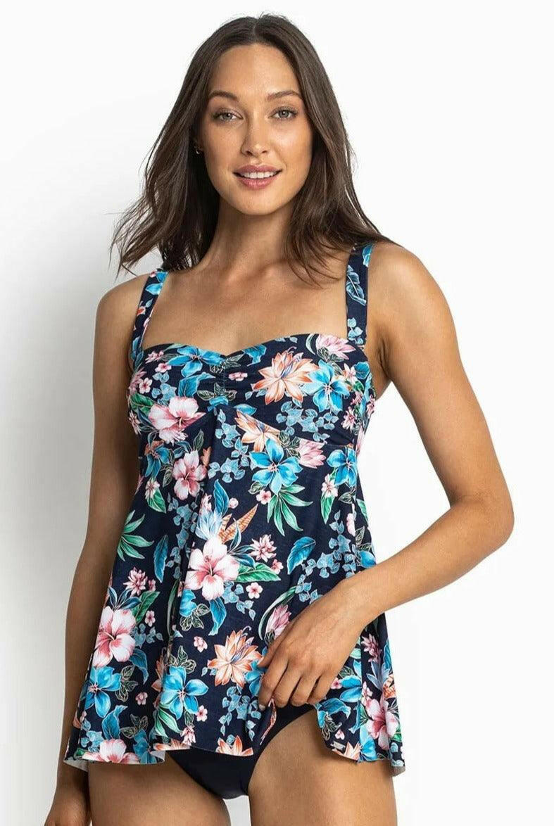 Jantzen JA81383 Koh Lipe Bandeau Swing Singlet Navy.