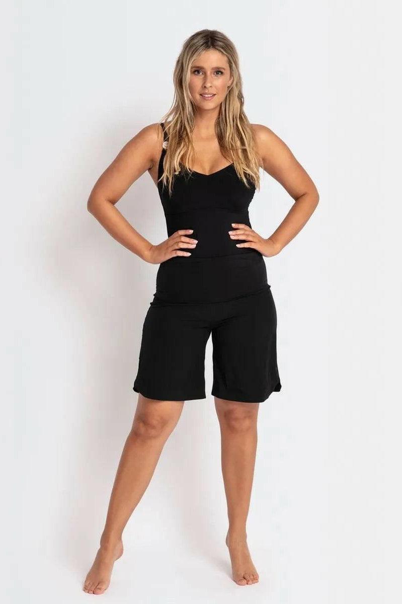 Jantzen Cosmopolitan Roll Top Active Boardshort Black.