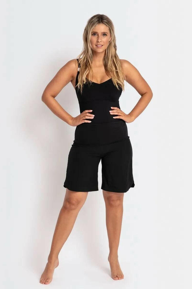 Jantzen Cosmopolitan Roll Top Active Boardshort Black.