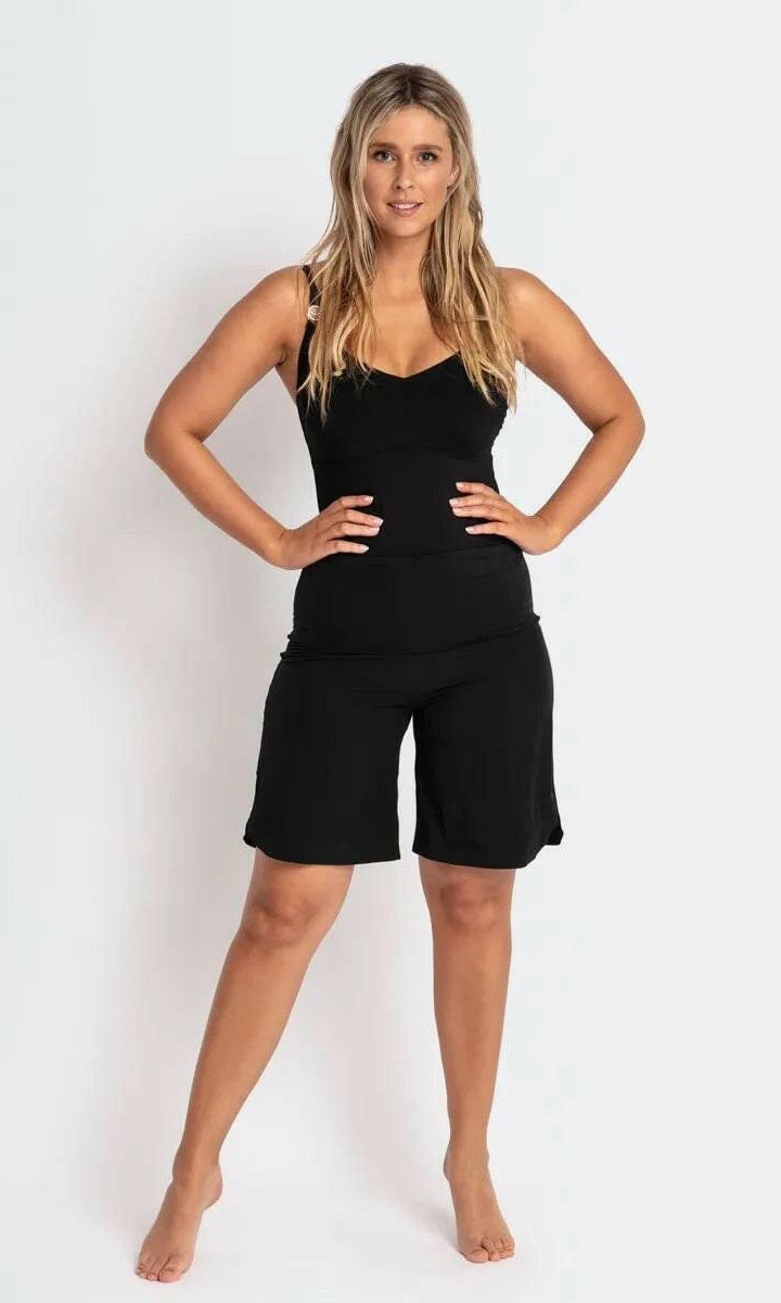 Jantzen Cosmopolitan Roll Top Active Boardshort Black.