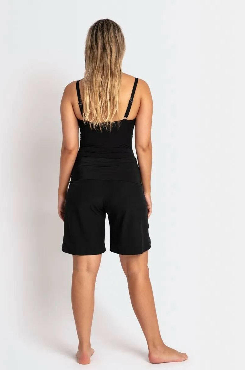 Jantzen Cosmopolitan Roll Top Active Boardshort Black.