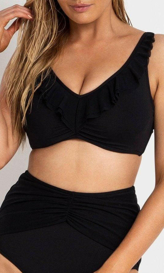 Jantzen Cosmopolitan DDE Frill Cross Convertible Bra.