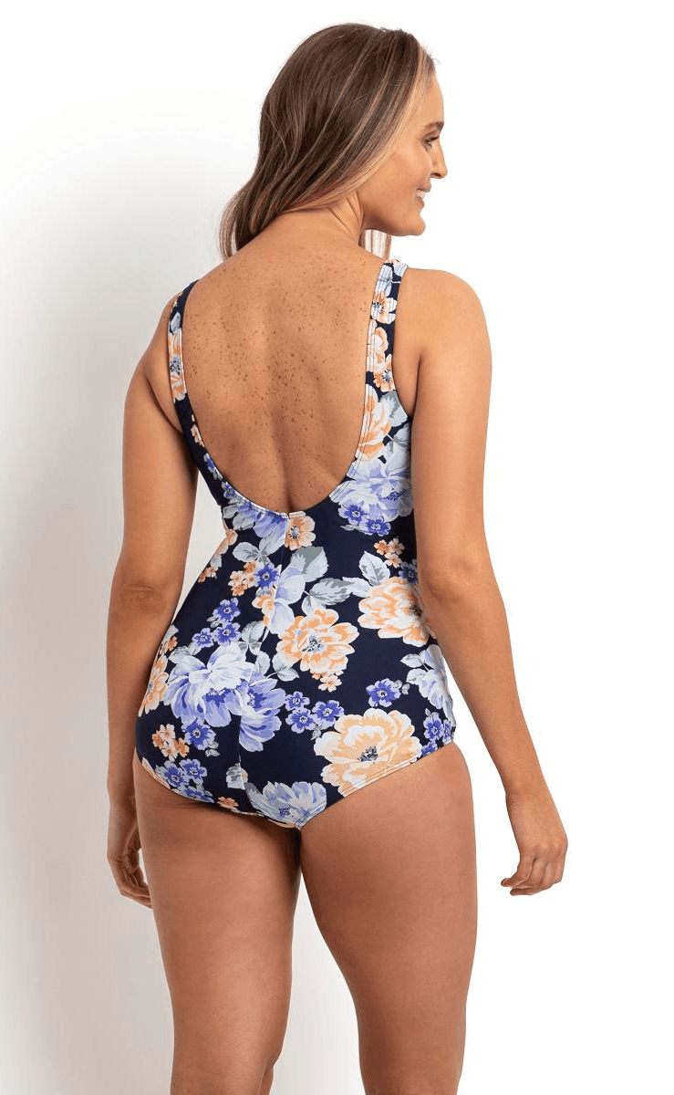 Jantzen Sheath One Piece Gathered - Navy.