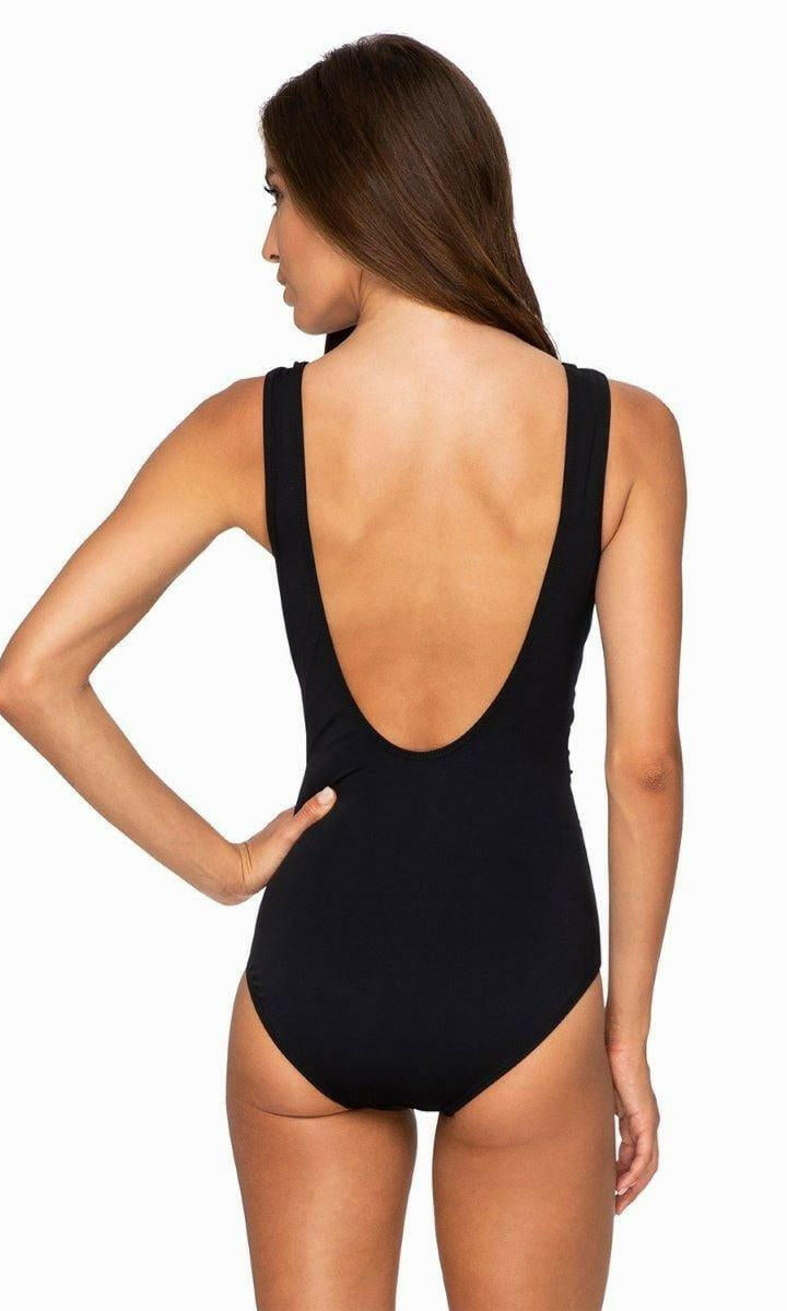 Jantzen JA84107DDE Heritage Classics DD/E Cup Front Ruched One Piece Black.