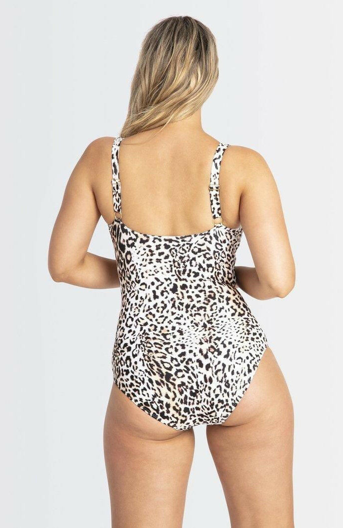 Jantzen JA84193DDE Wild DD/E Cup Front Ruched Mesh Frill One Piece.