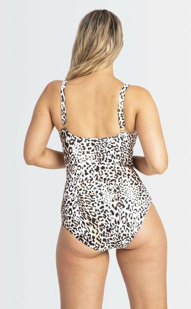 Jantzen JA84193DDE Wild DD/E Cup Front Ruched Mesh Frill One Piece.