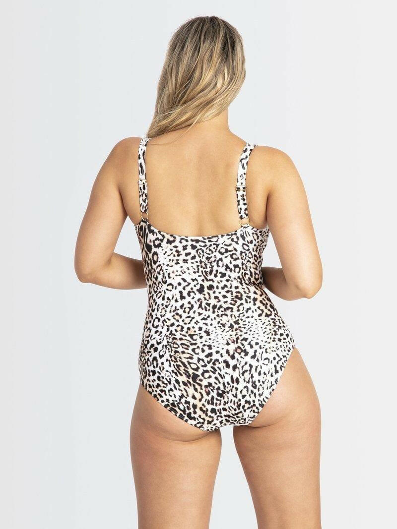 Jantzen JA84193DDE Wild DD/E Cup Front Ruched Mesh Frill One Piece.