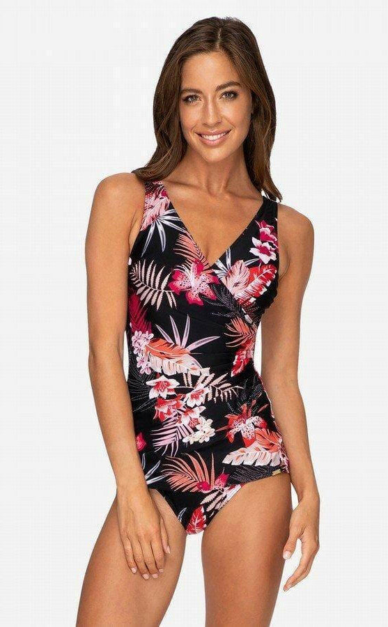 Jantzen JA84068 Select Wrap Front One Piece Trim Suit.