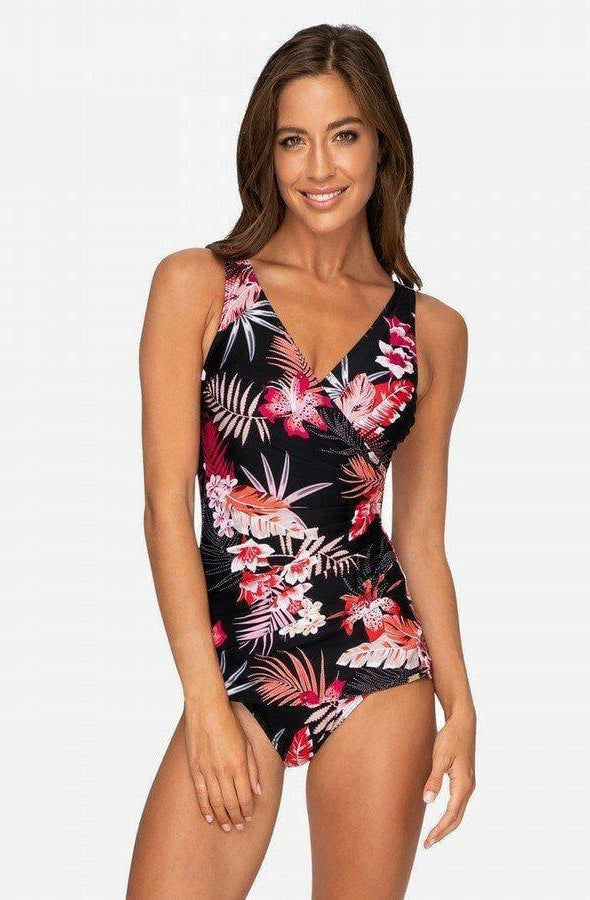 Jantzen JA84068 Select Wrap Front One Piece Trim Suit.