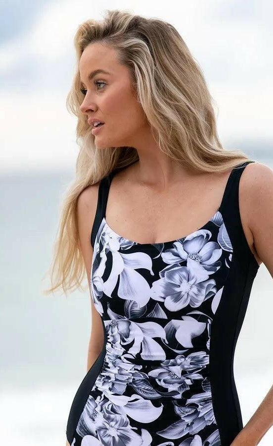 Jantzen Anchor Ruched Front One Piece.