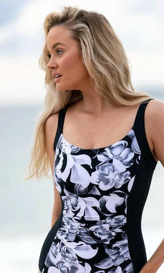 Jantzen Anchor Ruched Front One Piece.