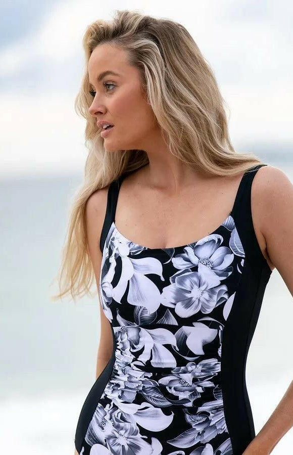 Jantzen Anchor Ruched Front One Piece.