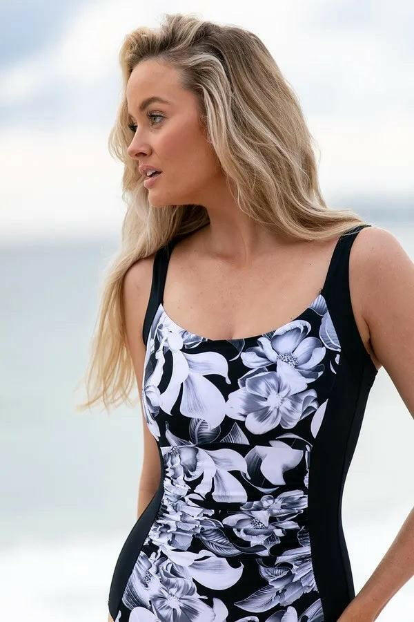 Jantzen Anchor Ruched Front One Piece.