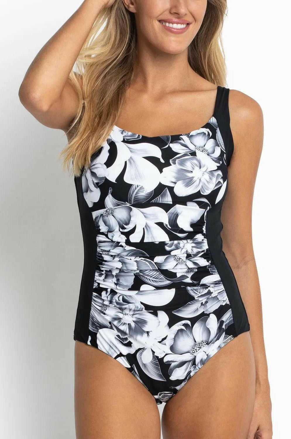 Jantzen Anchor Ruched Front One Piece.
