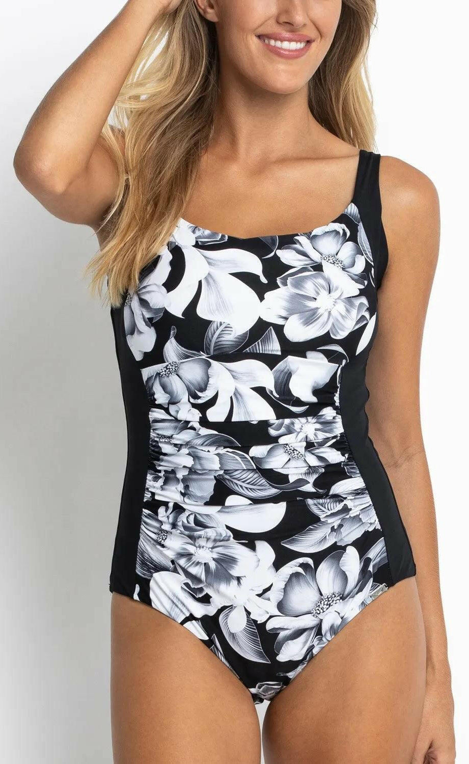 Jantzen Anchor Ruched Front One Piece.