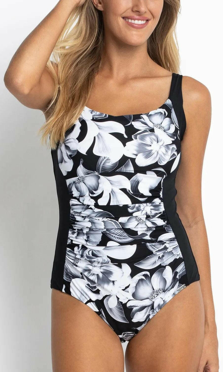 Jantzen Anchor Ruched Front One Piece.