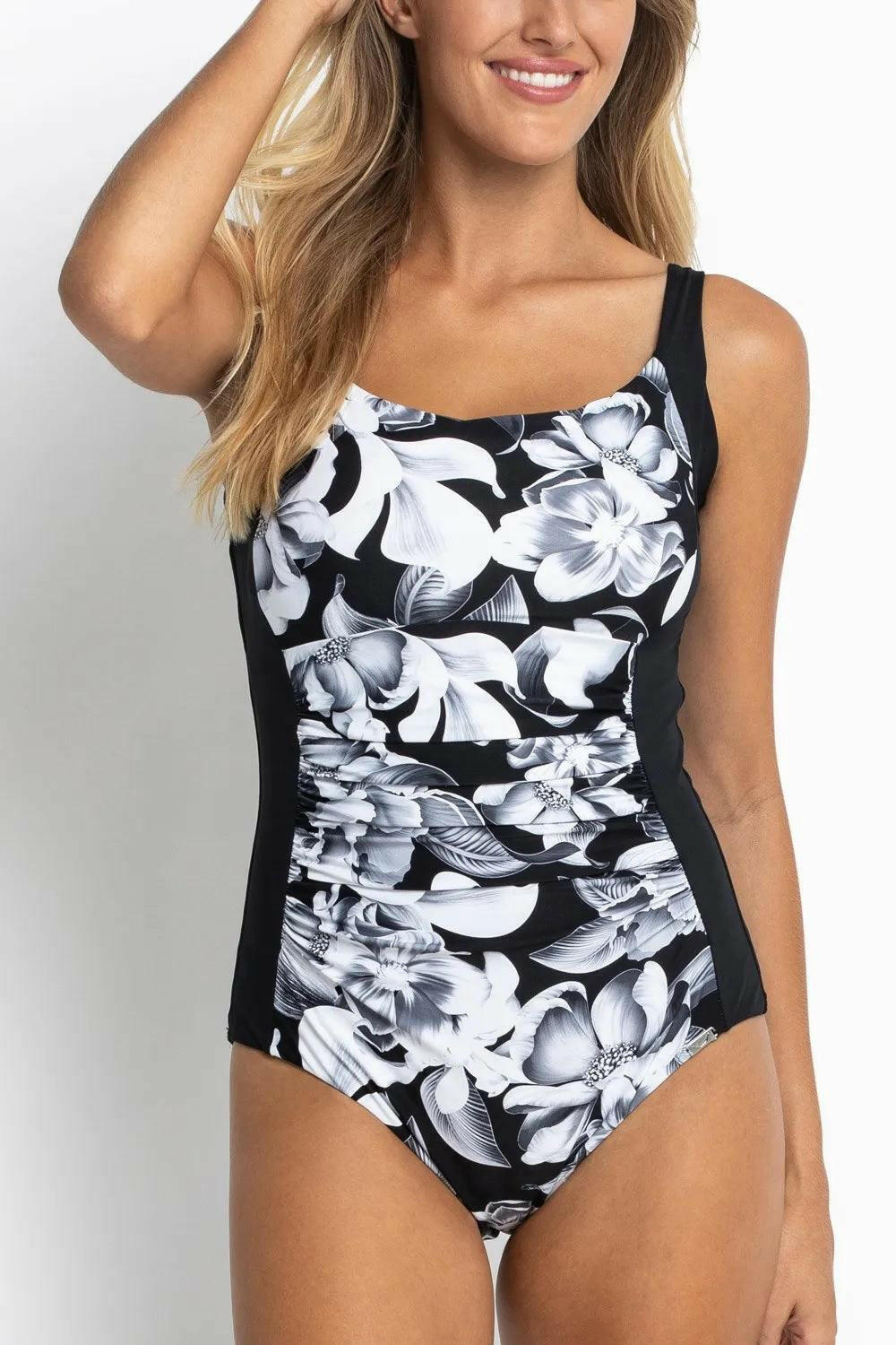 Jantzen Anchor Ruched Front One Piece.