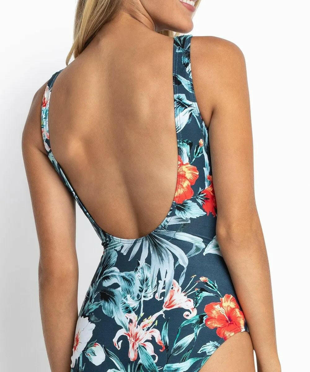 Jantzen JA84399 Iluka Gathered Surplice One Piece Arctic.