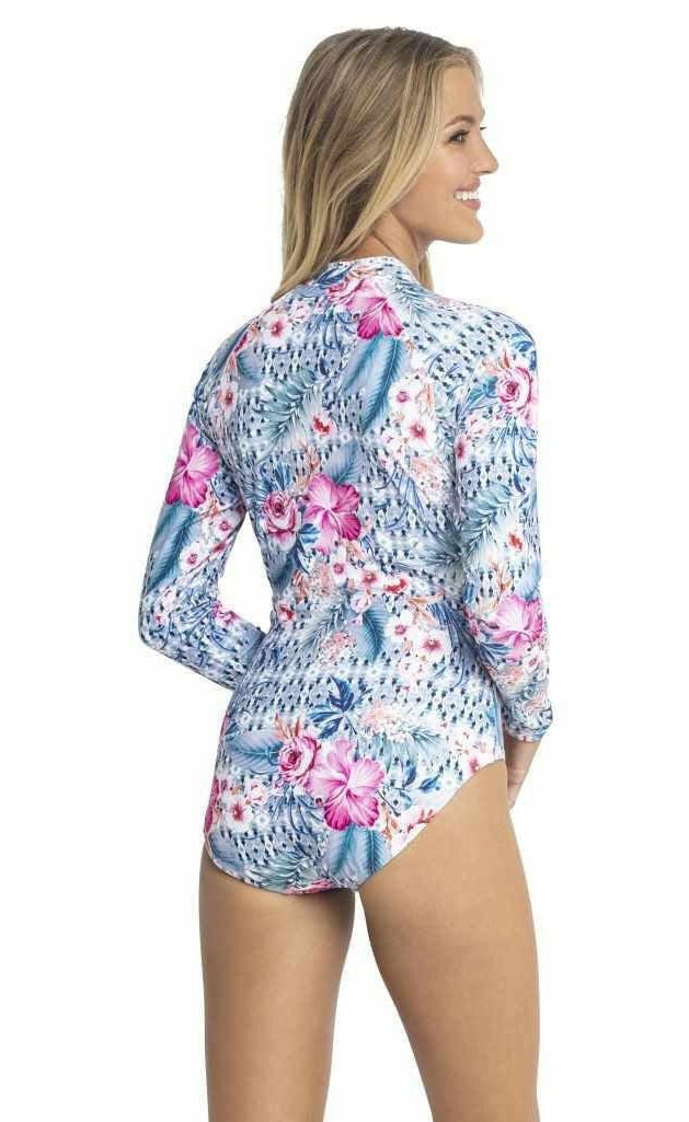 Jantzen JA84384 Moroccan Flowers Sunsafe One Piece Surfsuit.
