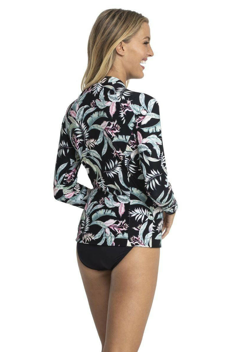 Jantzen JA90936 Maui Zip Front Rash Vest Black.