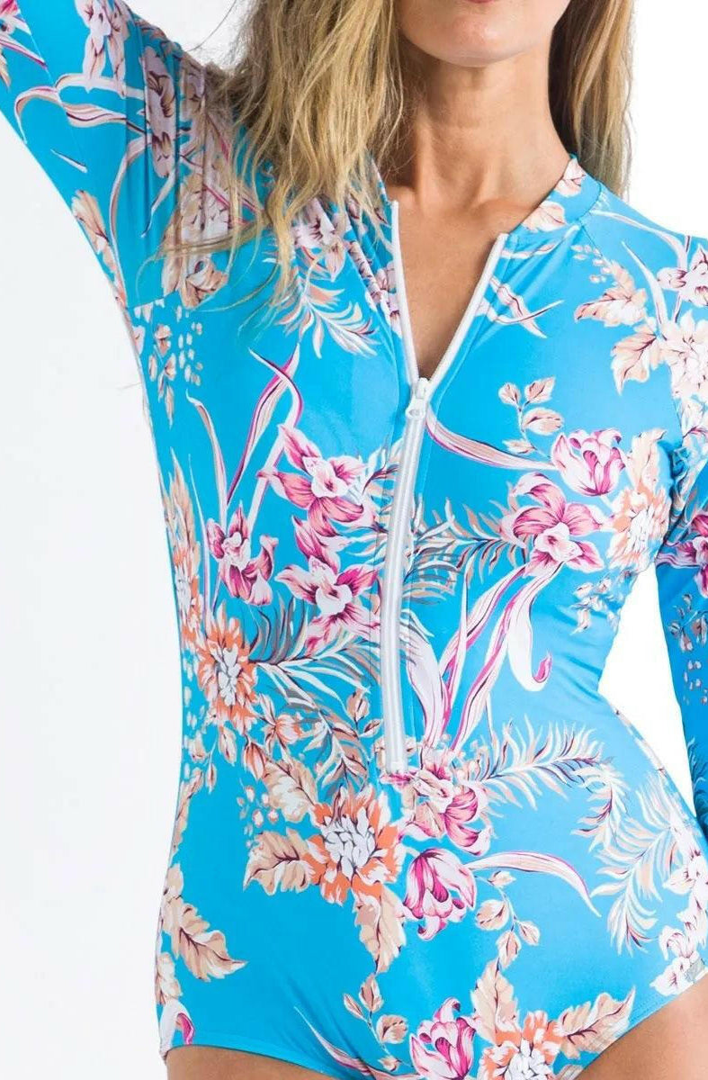 Jantzen Surry Sunsafe Surfsuit Sun Protection One Piece Pool.