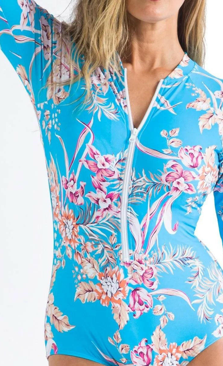 Jantzen Surry Sunsafe Surfsuit Sun Protection One Piece Pool.