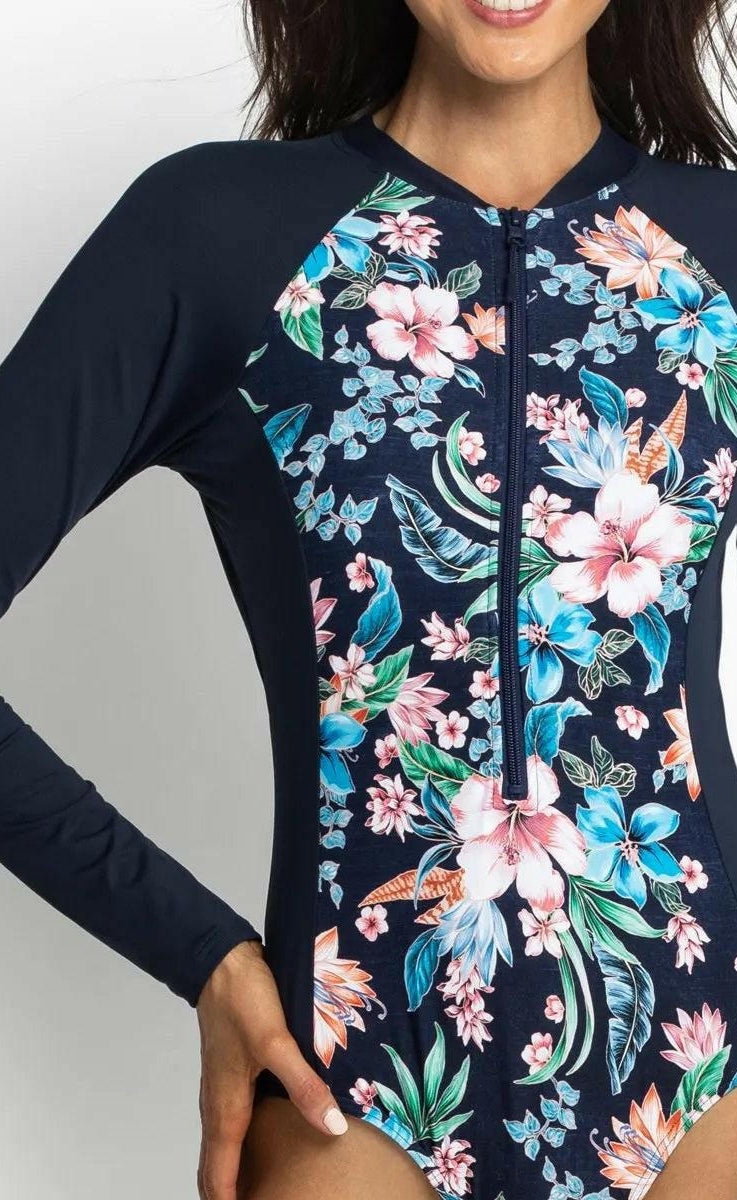 Jantzen Koh Lipe Sun Safe Suit One Piece Navy.