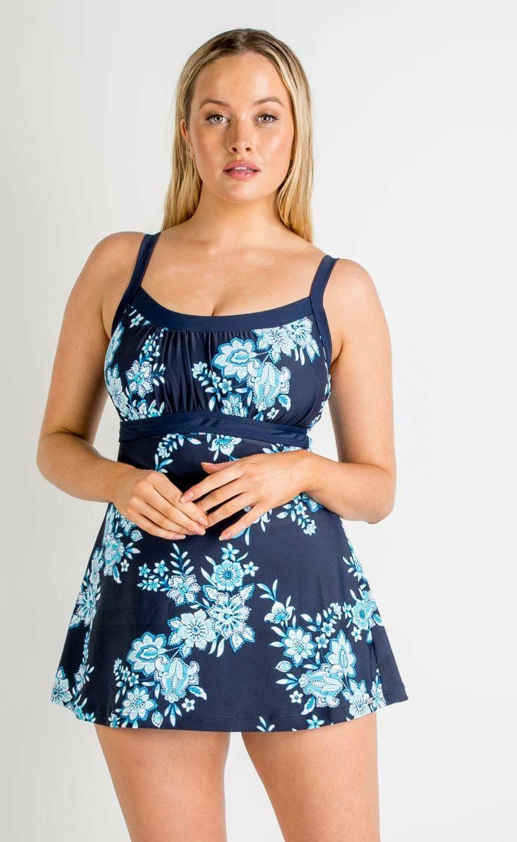 Jantzen JA84321 Select Empire Swim Dress Ink.