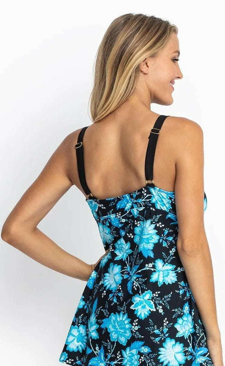 Jantzen JA84360 Select Empire Swim Dress Blue.