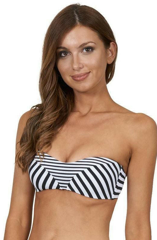 J4809 Meridian Spliced Bandeau Bra - Jets.